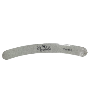 LIXA PARA UNHA BANANA 100/180 MANDALA - PACOTE COM 25 UNIDADES