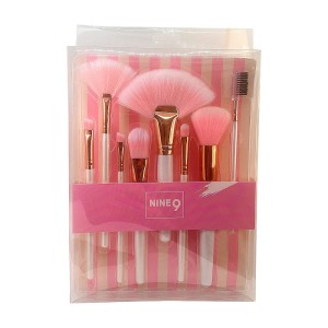 KIT DE PINCEIS PARA MAQUIAGEM NINE 9 - CONTEM 8 UNIDADES