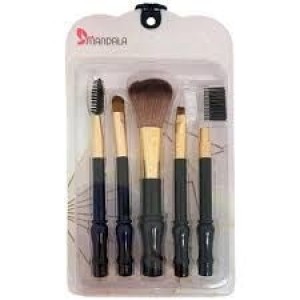 KIT DE PINCEIS PARA MAQUIAGEM MANDALA - COM 5 UNIDADES