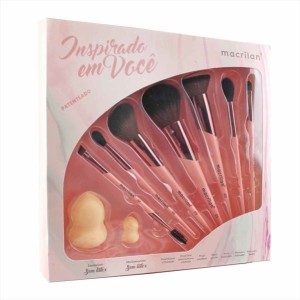 KIT DE PINCEIS PROFISSIONAIS PARA MAQUIAGEM 
