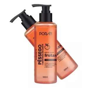 SABONETE LIQUIDO PESSEGO + MANTEIGA DE KARITE PORAN