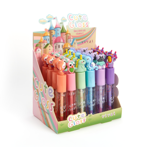 LIP GLOSS LABIAL CUTE GLOSS VIVAI - BOX COM 24 UNIDADES