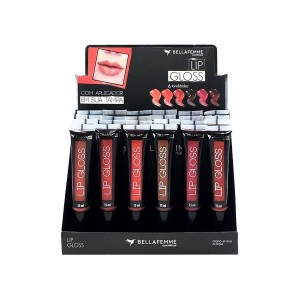 LIP GLOSS COM APLICADOR BELLA FEMME - BOX COM 24 UNIDADES