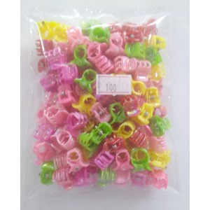 MINI PIRANHA INFANTIL TRADICIONAL COLORIDA - PACOTE COM 100 UNIDADES