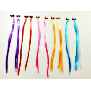 MECHAS PARA CABELO COLORIDAS C/ MOLA - PACOTE COM 120 UNIDADES